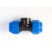 Тройник ПЭ компресс Дн20х3/4