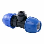 Тройник ПЭ компресс Дн32х1