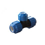 Тройник ПЭ перех компресс Дн32х20 Ру16