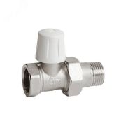 Клапан запорный д/рад Ду15 Ру10 вн/р прям никель Ogint