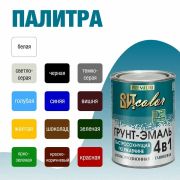 Грунт-эмаль по ржавчине 4 в1 красно-кор. 1,8кг ВИТcolor