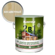 Защитно-декоративное покрытие Акватекс «2 в1» бесцветный 2,7 л