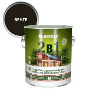 Защитно-декоративное покрытие Акватекс «2 в1» венге 2,7 л