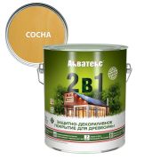 Защитно-декоративное покрытие Акватекс «2 в1» сосна 2,7 л