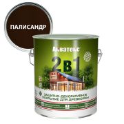 Защитно-декоративное покрытие Акватекс «2 в1» палисандр 2,7 л