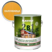 Защитно-декоративное покрытие Акватекс «2 в1» калужница 2,7 л