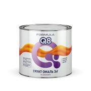 ГРУНТ-ЭМАЛЬ по ржавчине FORMULA Q8 Серая 1,9кг