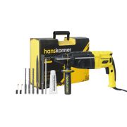 Перфоратор Hanskonner,  790 Вт,24 мм, 2.8 Дж,0-4800 уд/м, 3 реж, 4м рез.каб.кейс