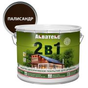 Защитно-декоративное покрытие Акватекс «2 в1» палисандр 9 л