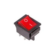 Выключатель клавишный 250В 16А (4с) ON-OFF красн. с подсветкой (RWB-502; SC-767; IRS-201-1) Rexant