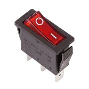 Выключатель клавишн. 250В 15А (3с) ON-OFF красн. с подсветкой (RWB-404; SC-791; IRS-101-1C) Rexant