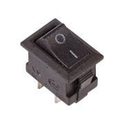 Выключатель клавишный 250В 3А (2с) ON-OFF черн. Micro (RWB-101) RexantВыключатель клавишный 250В 3А