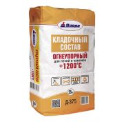 Кладочный состав д/печей огнеупорный  «+1200 С» Д-375 25кг