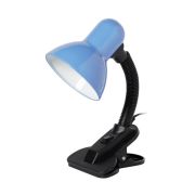 Лампа настольная SMARTBUY Е27 с прищепкой Blue