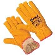 Перчатки GWARD Driver Lux спилковые, оранж., прошиты огнеупорной нитью,р-р XL(10)