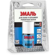 Эмаль для ванн белая  во флаконе с кисточкой ф. 15 мл