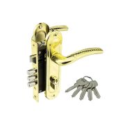 Замок врезной 61/LA02 3RB 3 ригеля межосевое 61,5 мм РВ (золото) MARLOK