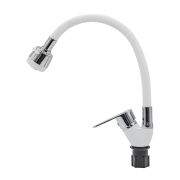 Смеситель Ремоколор однорычажный для кухни, гайка, рефлектор, белый, керам. картридж 35 мм