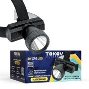 Фонарь налобный аккумуляторный LED XPE TOKOV ELECTRIC