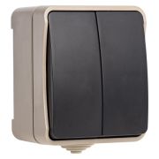 Выключатель Сатурн 2кл о/у SMARTBUY