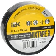 Изолента ПВХ 0.13х15мм (рул.10м) черн. IEK