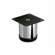 Опора мебельная Д-50мм, Н-100мм   ХРОМ