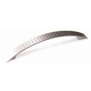 Ручка-скоба С ПЕРФОРАЦИЕЙ 128мм МАТОВЫЙ ХРОМ ЭКОНОМ