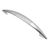 Ручка-скоба С ПЕРФОРАЦИЕЙ 96мм МАТОВЫЙ ХРОМ ЭКОНОМ