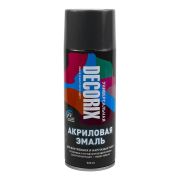 Аэрозольная эмаль «металлик» DECORIX, 520 мл, чёрный
