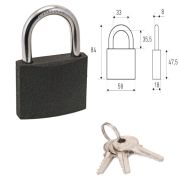 Замок навесной №58  d 7мм HG-360 Стандарт