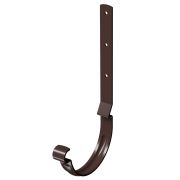 Карнизный крюк для желоба длинный Stal Premium Шоколад, (RAL 8019)