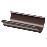 Желоб водосточный полукруглый 3 м Stal Premium Шоколад, (RAL 8019)