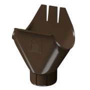 Водосточная воронка желоба Stal Premium Каштан, (RAL 8017)