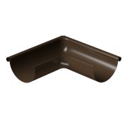 Внешний угол желоба 90˚ Stal Premium Каштан, (RAL 8017)