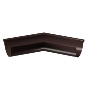 Внешний угол желоба 135˚ Stal Premium Шоколад, (RAL 8019)
