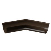 Внешний угол желоба 135˚ Stal Premium Каштан, (RAL 8017)