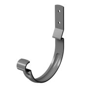 Карнизный крюк для желоба короткий (гнутый) Stal Premium Графит, (RAL 7024)
