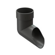 Наконечник водосточной трубы Lux Графит, (RAL 7024)