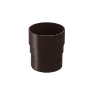 Муфта соединительная для водостока Premium Шоколад, (RAL 8019)