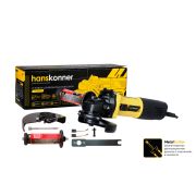 УШМ, 125мм, 800Вт, 11000об/мин, SuperCompact, пылезащита Hanskonner