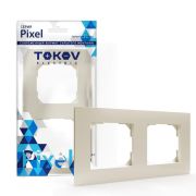 Рамка 2-м Pixel универс. беж. TOKOV ELECTRIC