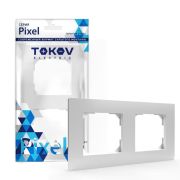Рамка 2-м Pixel универс. бел. TOKOV ELECTRIC