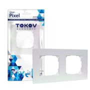 Рамка 2-м Pixel универс. перламутр. TOKOV ELECTRIC