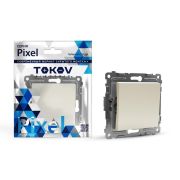 Выключатель 1-кл. СП Pixel 10А IP20 механизм беж. TOKOV ELECTRIC