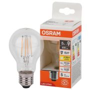 Лампа светодиодная филаментная LSCLA60 5W/827 230VFILCL 5Вт 2700К тепл. бел. E27 OSRAM