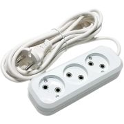 Удлинитель 3гн 3м 10А/2,2кВт б/з ПВС 2*1,0 SMARTBUY