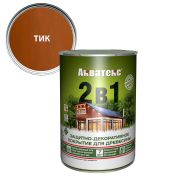 Защитно-декоративное покрытие Акватекс «2 в1» тик 0,8 л