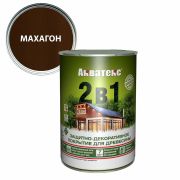 Защитно-декоративное покрытие Акватекс «2 в1» махагон 2,7 л