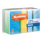 Губка Хозяюшка MIDI (5шт)