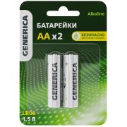 Элемент питания алкалиновый AA/LR6 Alkaline (1шт) GENERICA